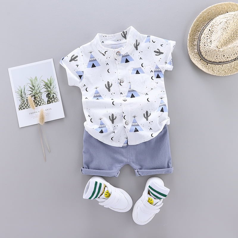 Children s Short Sleeved Baby Boy Suit Stylish Comfortable 18 Months to 5 Years